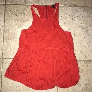 Express racer back babydoll top